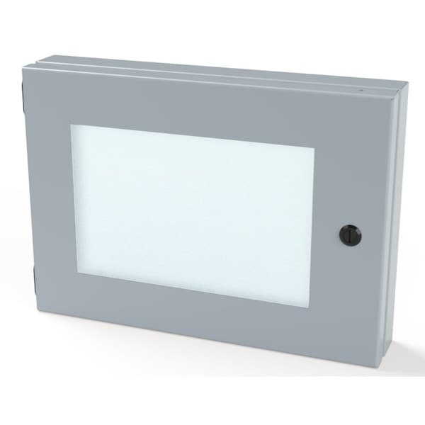 Hinged Window, 10 in. H x 14 in. W x 1-1/2 in. L, Polycarbonate